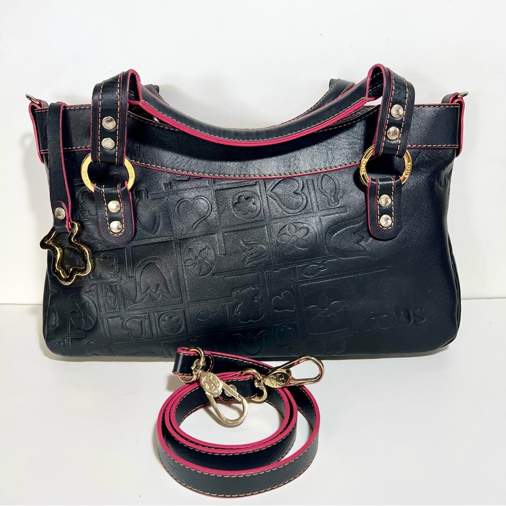 Tous black Leather satchel/crossbody